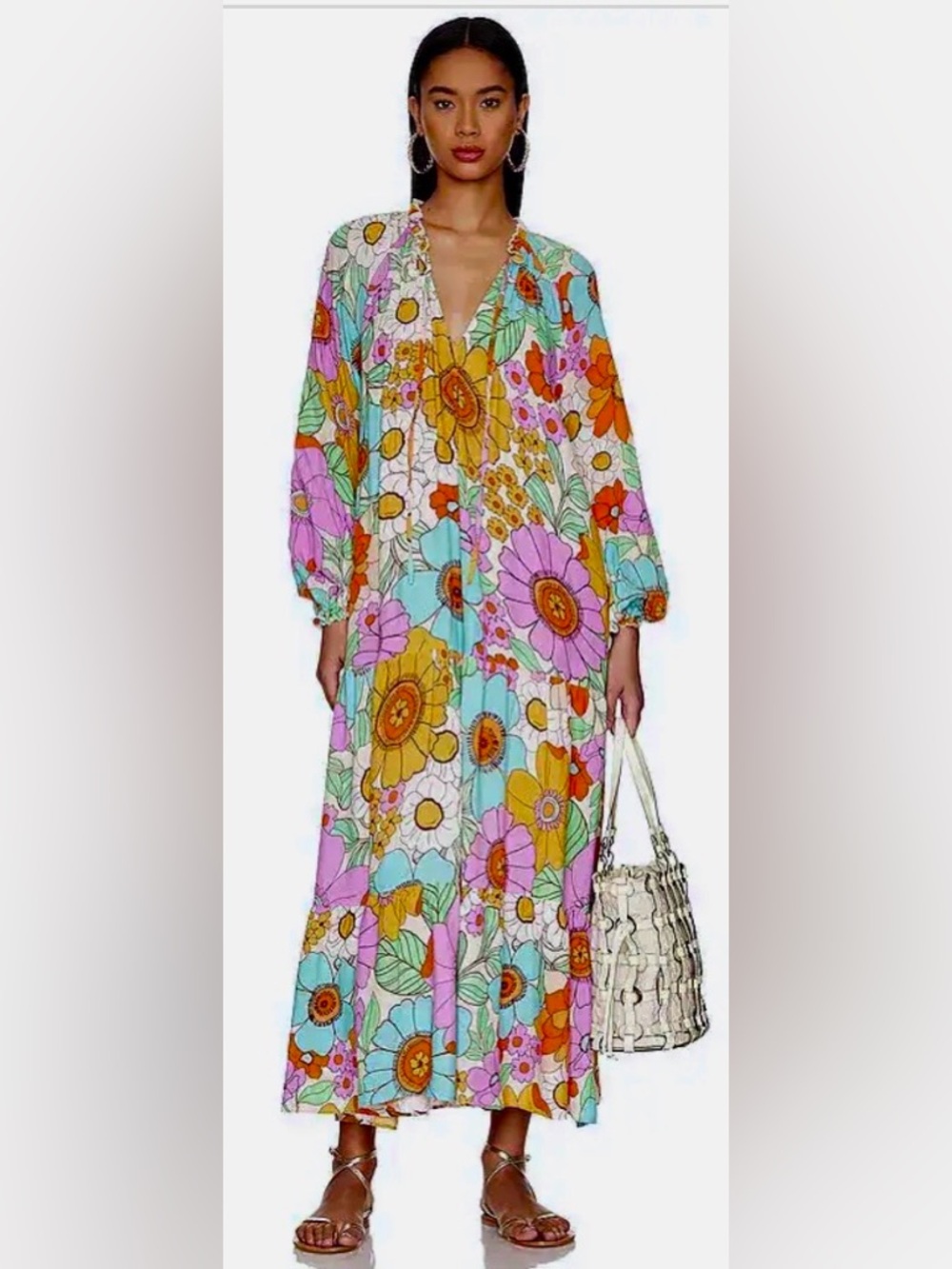 EUC Show Me Your MuMu Birdie Mxi Dress